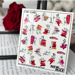 Pegatina al agua colorida...