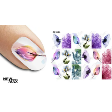 Pegatina al agua colorida OF-884