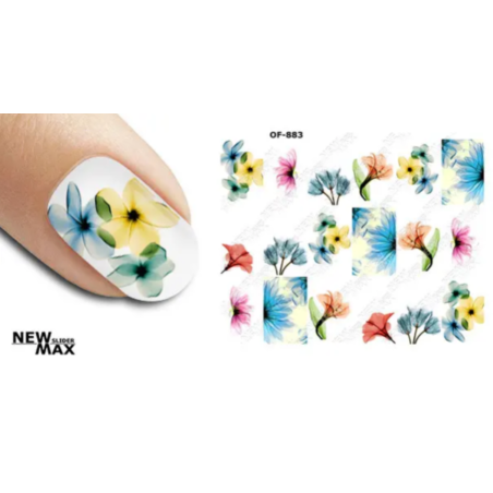 Pegatina al agua colorida OF-883