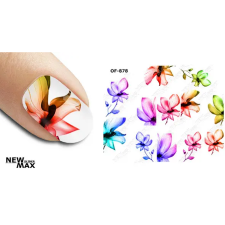 Pegatina al agua colorida OF-878