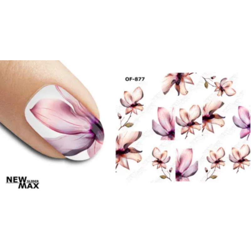 Pegatina al agua colorida OF-877