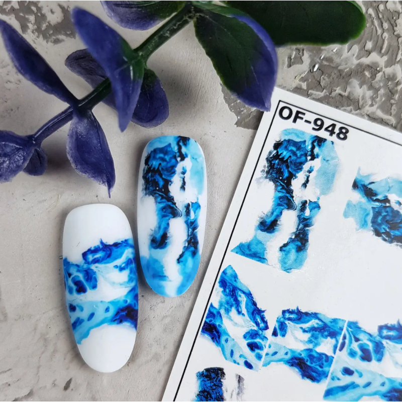 Pegatina al agua colorida OF-948