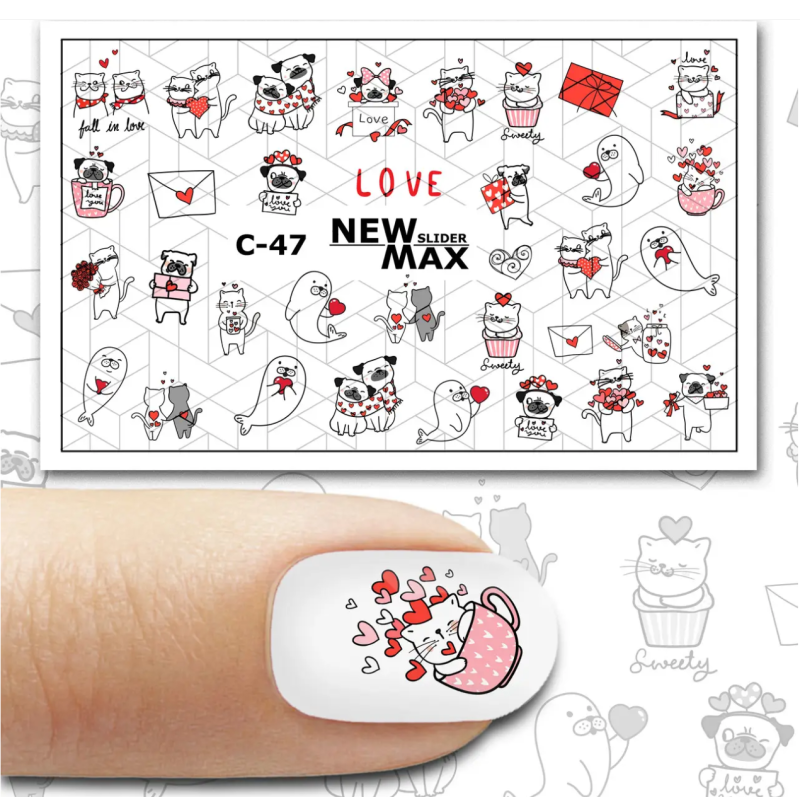 Pegatina al agua colorida C-47