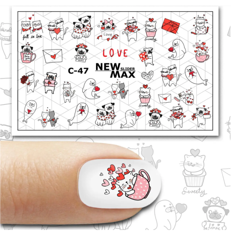 Pegatina al agua colorida C-47