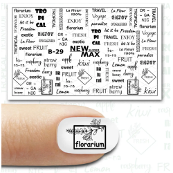 Pegatina al agua negra B-29