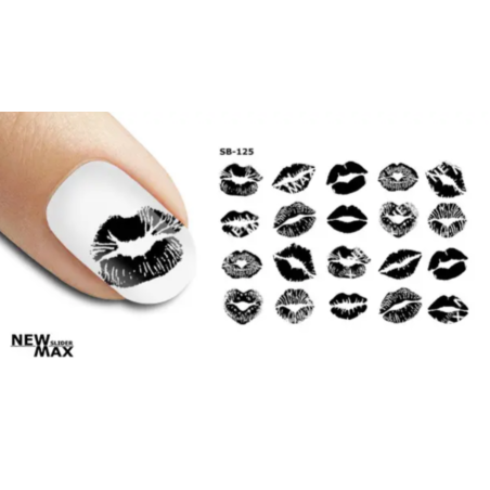 Pegatina al agua negra SB-125