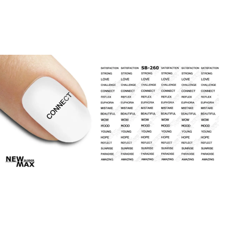 Pegatina al agua negra SB-260