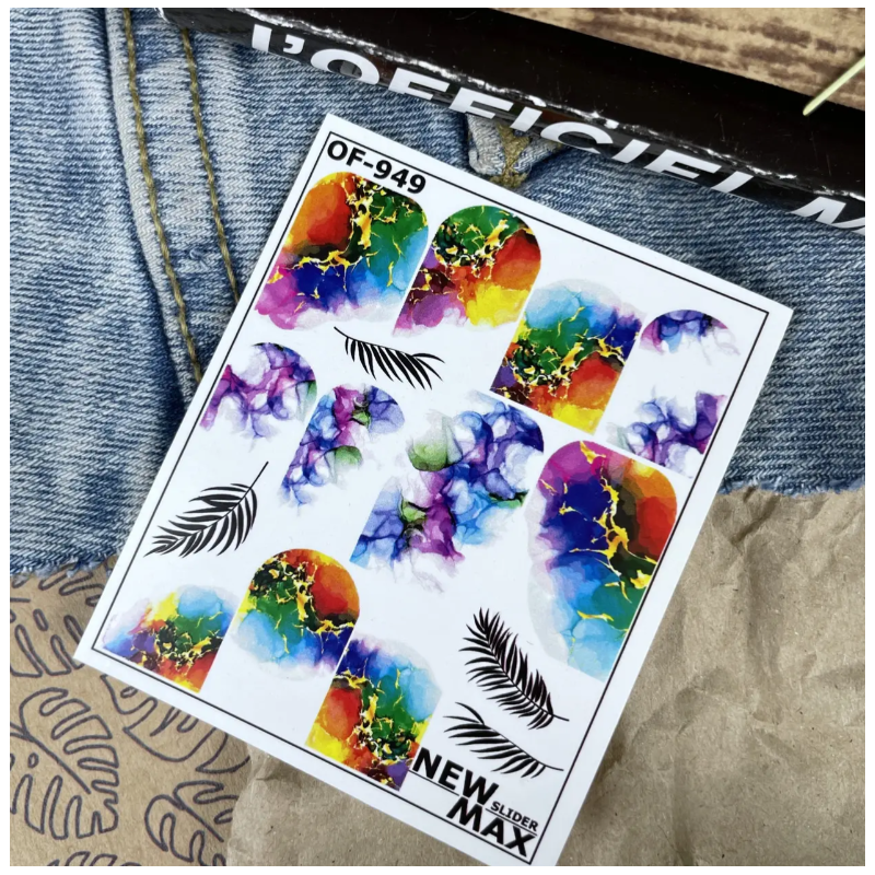 Pegatina al agua para uña entera OF-949