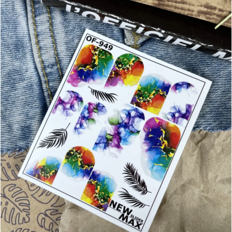 Pegatina al agua para uña entera OF-949