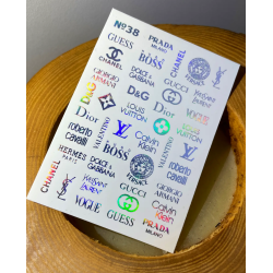 Pegatina al agua metalizada...