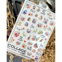 Pegatina al agua colorida...