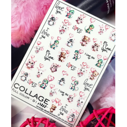 Pegatina al agua colorida...