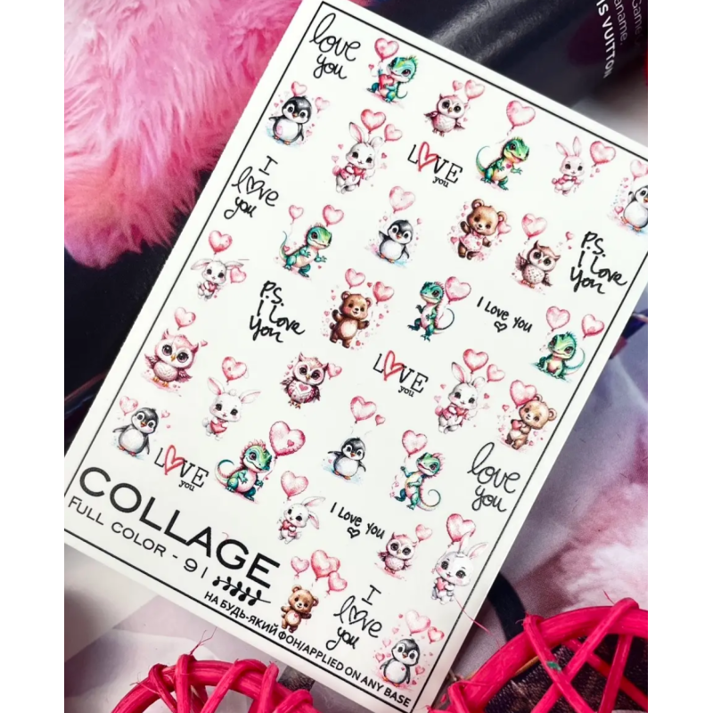 Pegatina al agua colorida FC-91