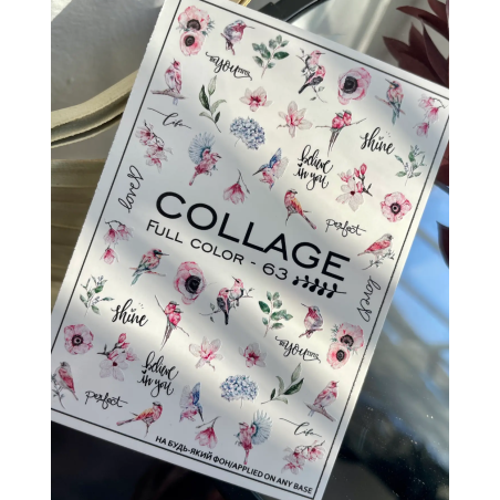 Pegatina al agua colorida FC-63