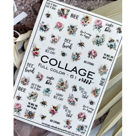 Pegatina al agua colorida FC-61