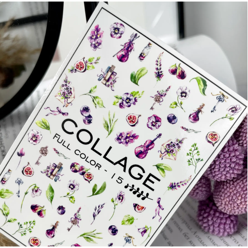 Pegatina al agua colorida FC-15