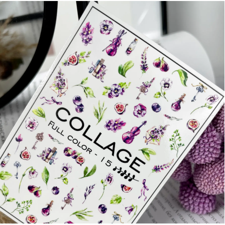 Pegatina al agua colorida FC-15