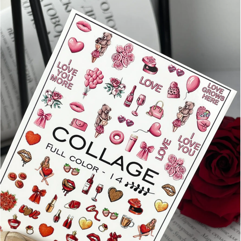 Pegatina al agua colorida FC-14