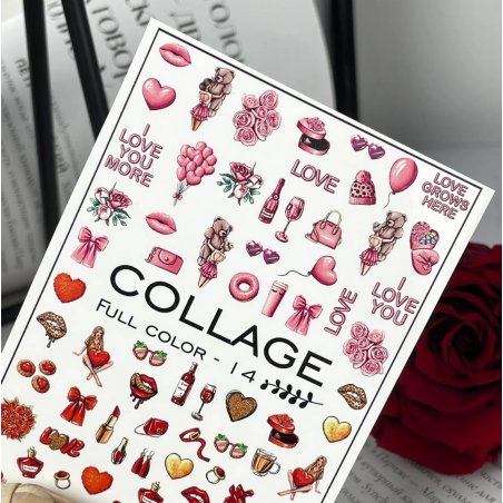 Pegatina al agua colorida FC-14