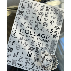 Pegatina al agua negra...