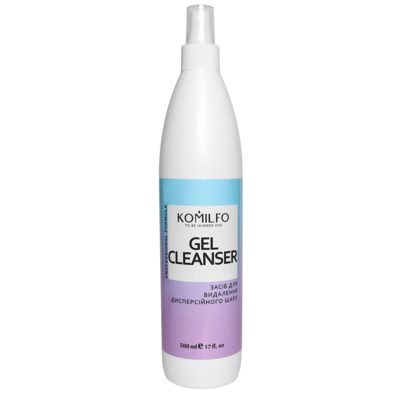 Gel Cleanser Komilfo, liquido para eliminar pegajosidad, limpiar pinceles y lámparas UV, 500 ml