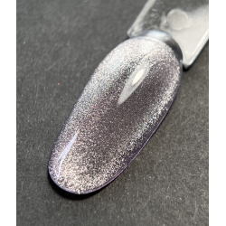 Esmalte Semipermanente Ojo de gato 01 Reflectante Dark, Plata, 10ml