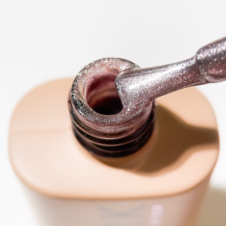 Esmalte Semipermanente Ojo de gato 02 Reflectante Dark, Dorado, 10ml