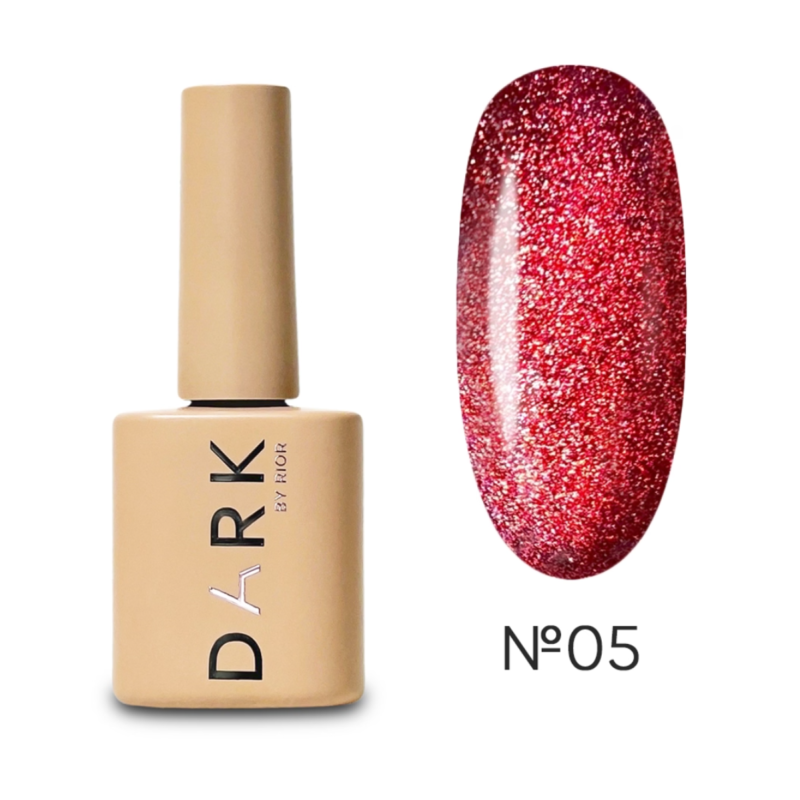 Esmalte Semipermanente Ojo de gato 05 Reflectante Dark, Rojo, 10ml