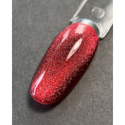 Esmalte Semipermanente Ojo de gato 05 Reflectante Dark, Rojo, 10ml