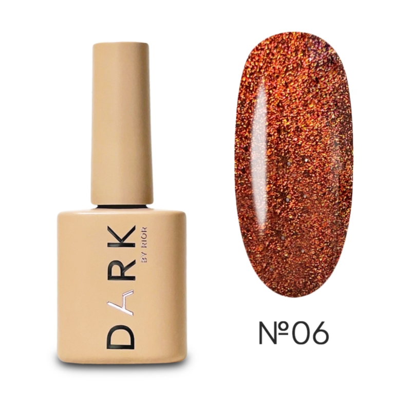 Esmalte Semipermanente Ojo de gato 06 Reflectante Dark, Bronze, 10ml