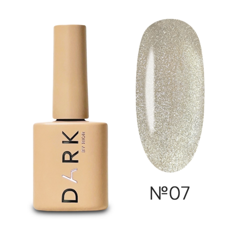 Esmalte Semipermanente Ojo de gato 07 Reflectante Dark, Dorado, 10ml