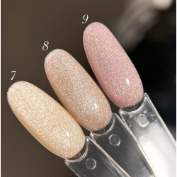 Esmalte Semipermanente Ojo de gato 07 Reflectante Dark, Dorado, 10ml