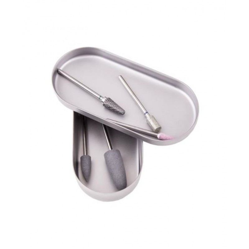 Caja de acero inoxidable con tapa  Staleks Pro, 90X40 mm, 1ud