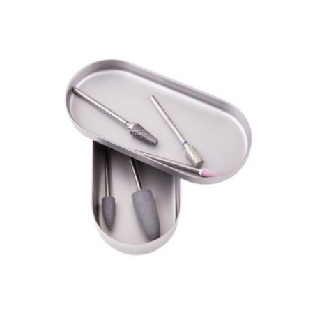 Caja de acero inoxidable con tapa  Staleks Pro, 90X40 mm, 1ud