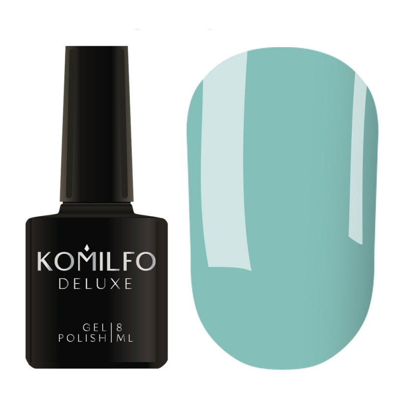 Esmalte Semipermanente D141 Azul Agua, Komilfo, 8ml