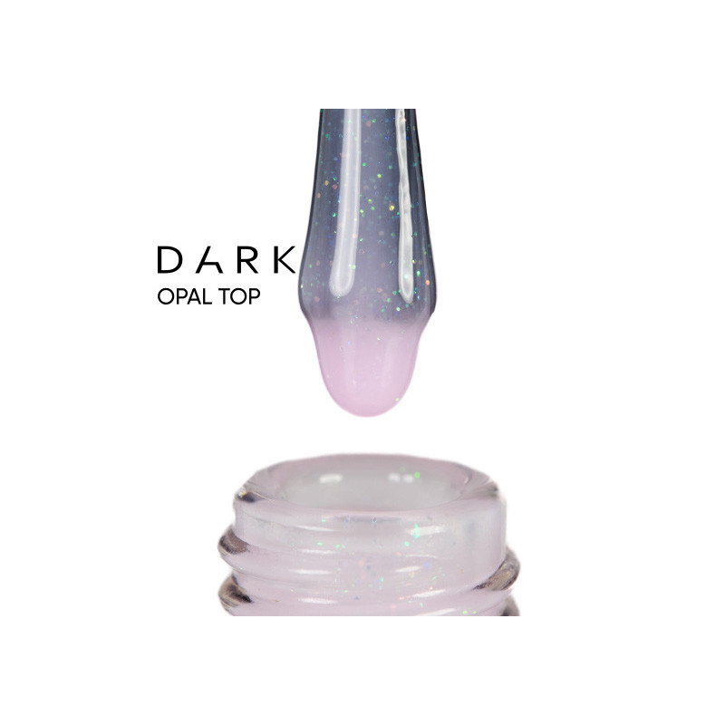 Top Opal DARK, Rosa Lechoso con micro brillo, sin capa adhesiva, 10ml