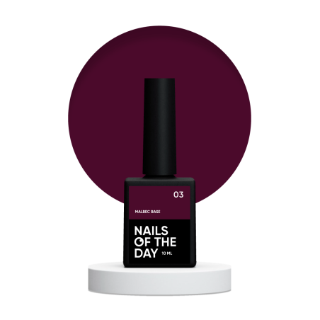 Base Malbec 03 NAILSOFTHEDAY, rojo vino, 10ml