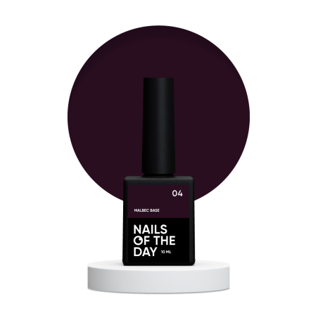 Base Malbec 04 NAILSOFTHEDAY, negro violeta, 10ml