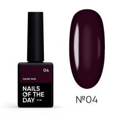 Base Malbec 04 NAILSOFTHEDAY, negro violeta, 10ml
