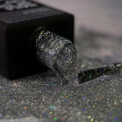 Top Reflective Holographic NAILS OF THE NIGHT, top reflectante holográfico sin capa adhesiva, 10 ml