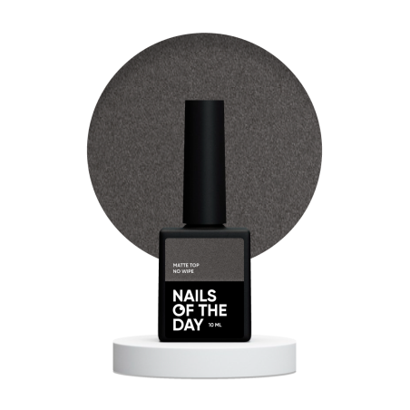 Top Matte NAILS OF THE DAY, Top mate sin capa adhesiva, con filtros UV, 10 ml