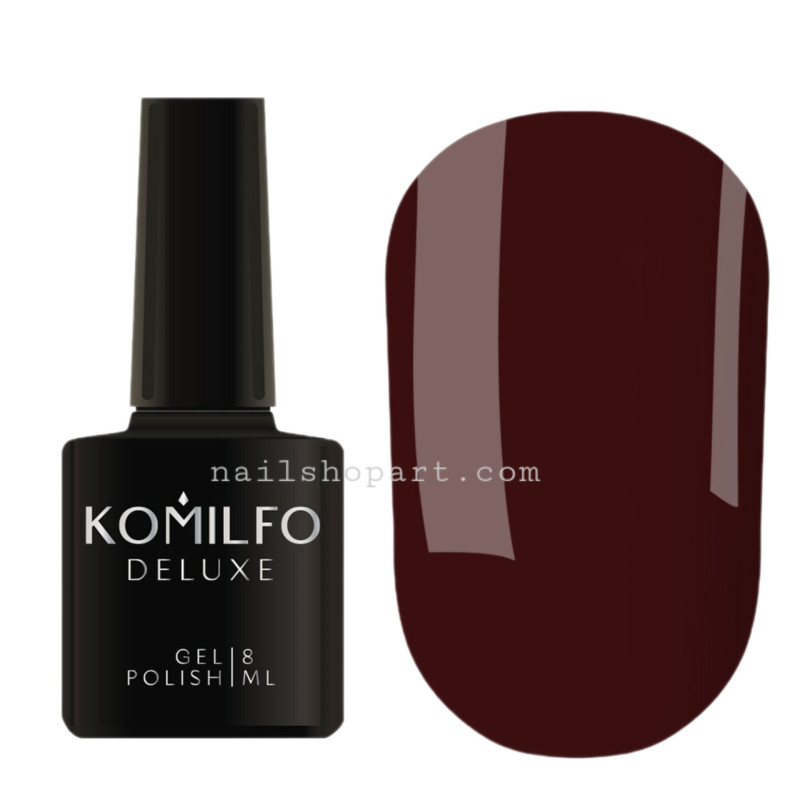 Esmalte semipermanente R004 Rior Komilfo, Ciruela oscura, 8 ml