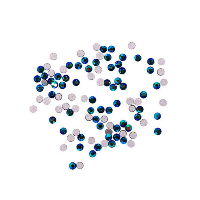 Strass Jet Black AB tamaño Nº3, 100uds