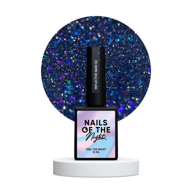 Base Reflective 02 Nails of the night, Base reflectante de camuflaje, 10 ml