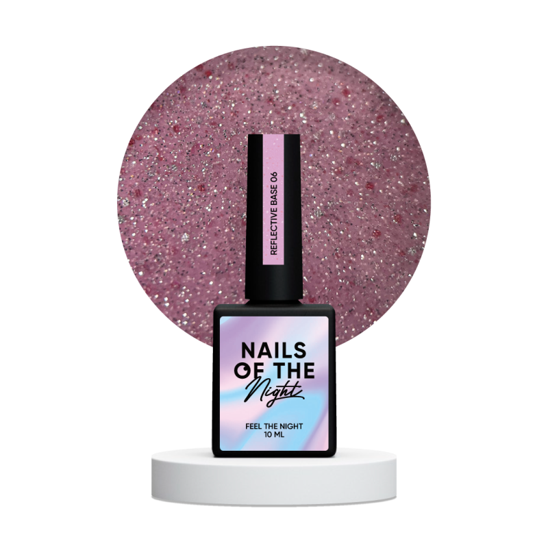 Base Reflective 06 Nails of the night, Base reflectante de camuflaje, 10 ml