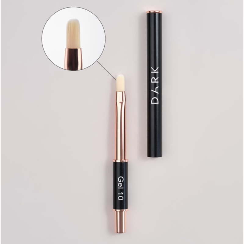 Pincel para Gel DARK, sintético de forma ovalada, 10 mm