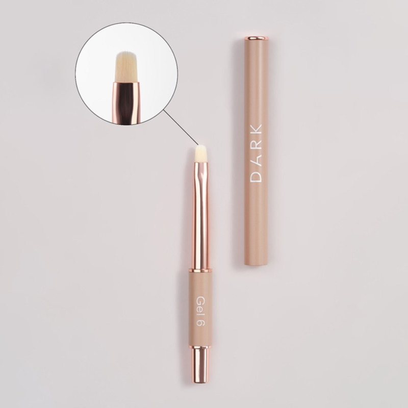 Pincel para Gel DARK, sintético de forma ovalada, 6 mm