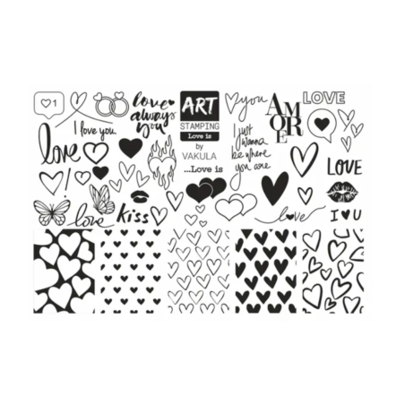 Placa pequeña Stamping Love is Vakula