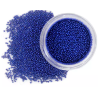 Micro bolitas caviar (metálicas) azul oscuro,  0,6-0,8 mm