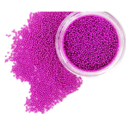 Micro bolitas caviar (metálicas) rosa,  0,6-0,8 mm